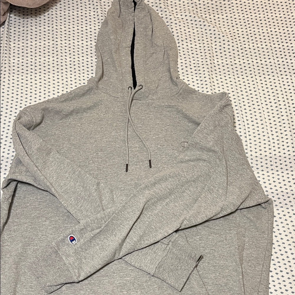 Champion Heather Gray Pullover Hoodie